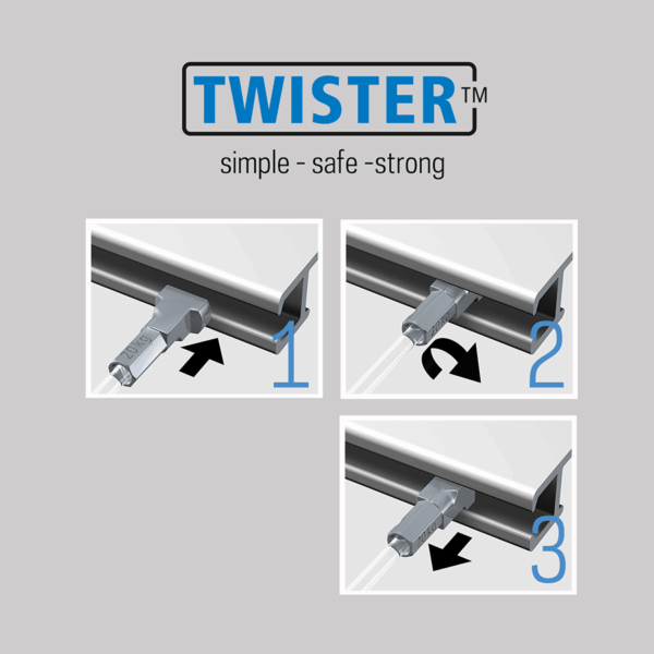 Oceľové závesné lanko | TWISTER | 100-500cm | ARTITEQ – Obrázok 7