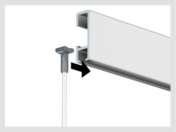 Závesné perlonové lanko | SOLID SLIDER | 100-500cm | ARTITEQ – Obrázok 8