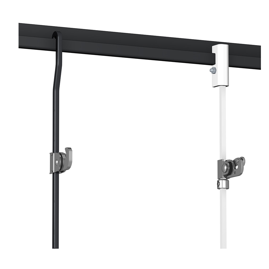 Classic Rail + ZAVESNÝ SYSTÉM hliník 200 - 300 cm – Obrázok 2