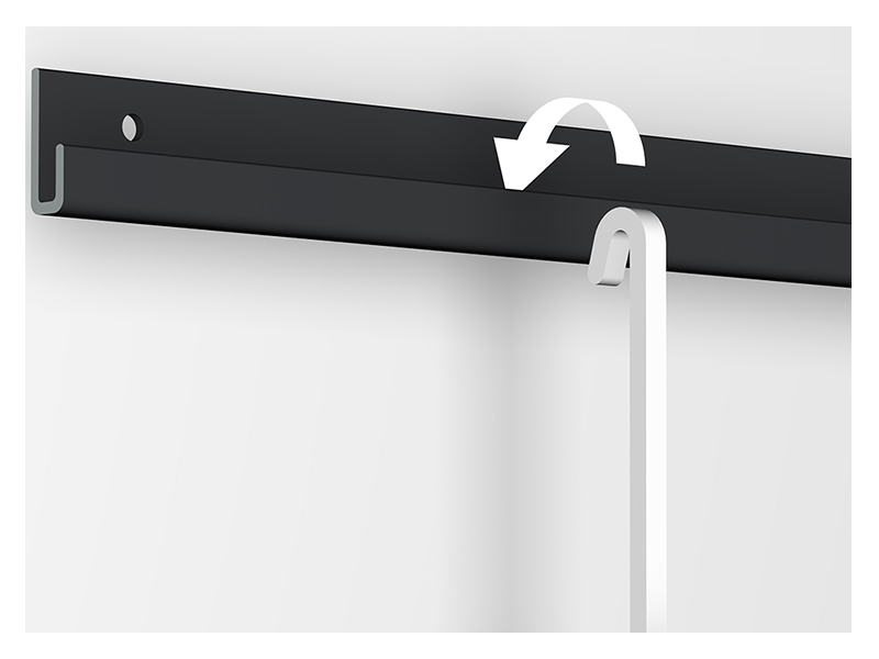 Classic Rail + ZAVESNÝ SYSTÉM hliník 200 - 300 cm – Obrázok 9