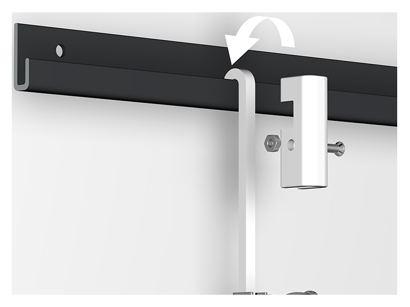 Classic Rail + ZAVESNÝ SYSTÉM hliník 200 - 300 cm – Obrázok 8