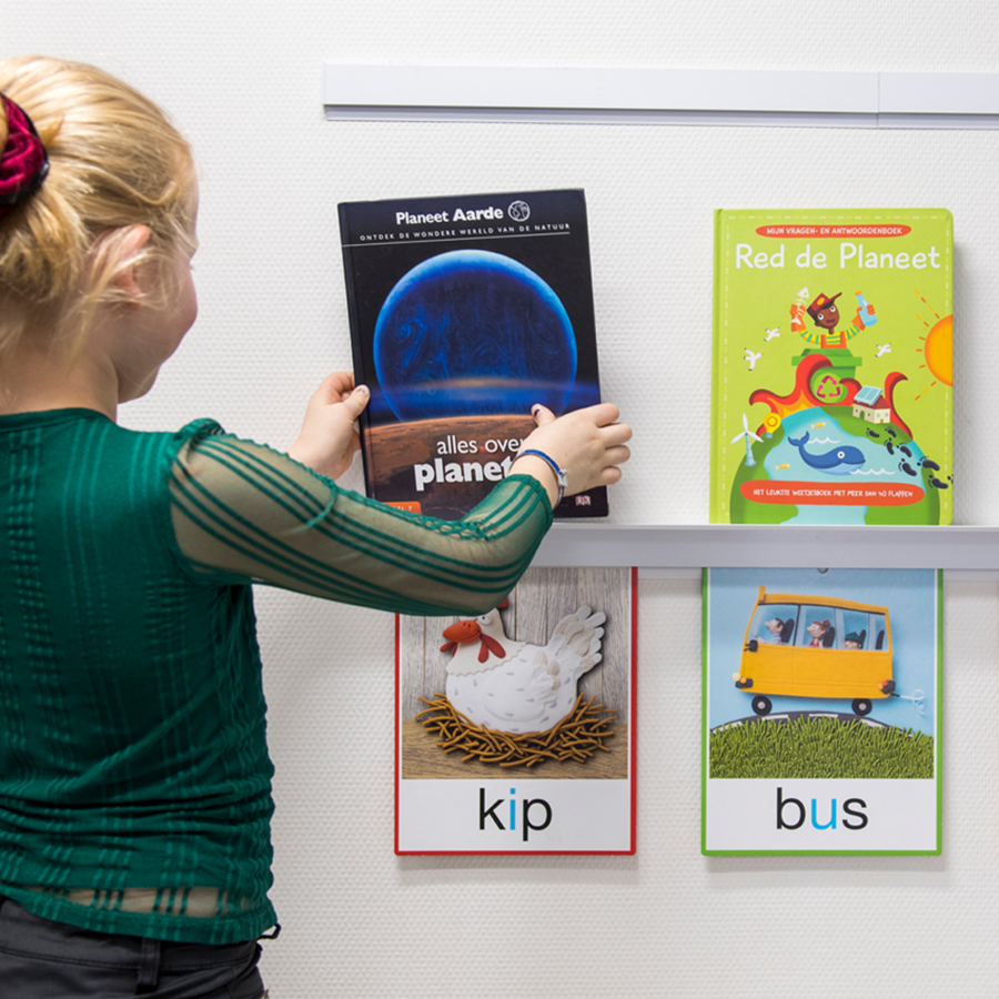 Info Rail + ZAVESNÝ SYSTÉM 200 cm - biely – Obrázok 2