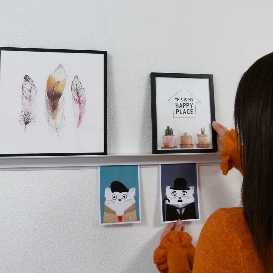 Info Rail + ZAVESNÝ SYSTÉM 200 cm - biely – Obrázok 8