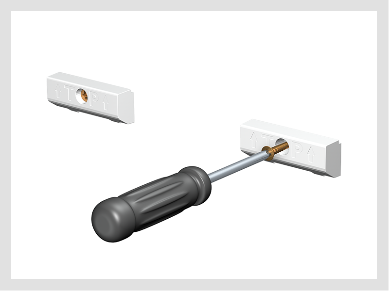 Info Rail + ZAVESNÝ SYSTÉM 200 cm - biely – Obrázok 10