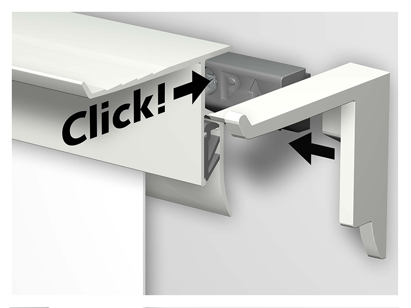 Info Rail + ZAVESNÝ SYSTÉM 200 cm - biely – Obrázok 12