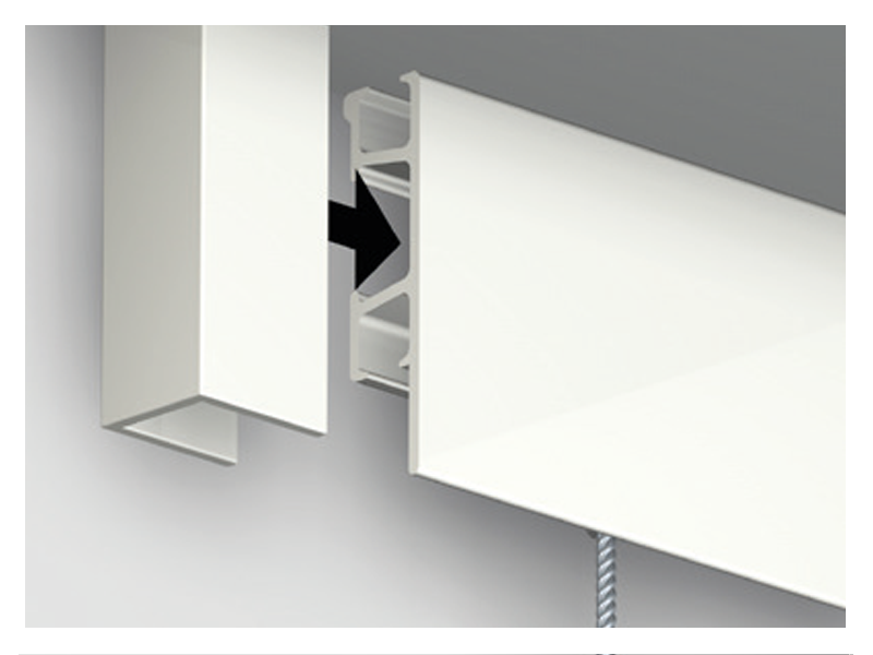Click Rail Pro ZÁVESNÝ SYSTÉM 200 - 300 cm - kartáčovaný hliník – Obrázok 10