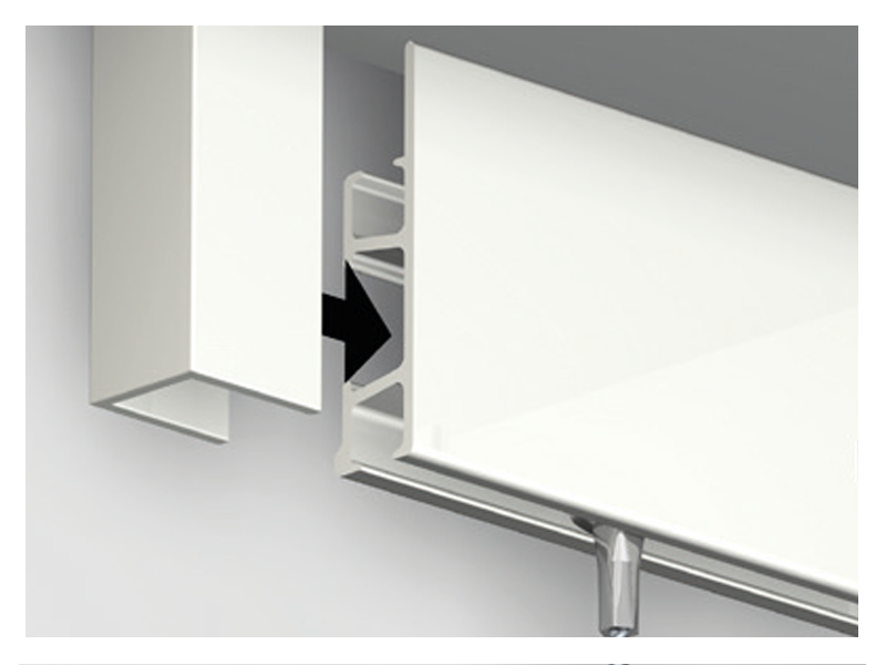 Click Rail Pro ZÁVESNÝ SYSTÉM 200 - 300 cm - kartáčovaný hliník – Obrázok 15