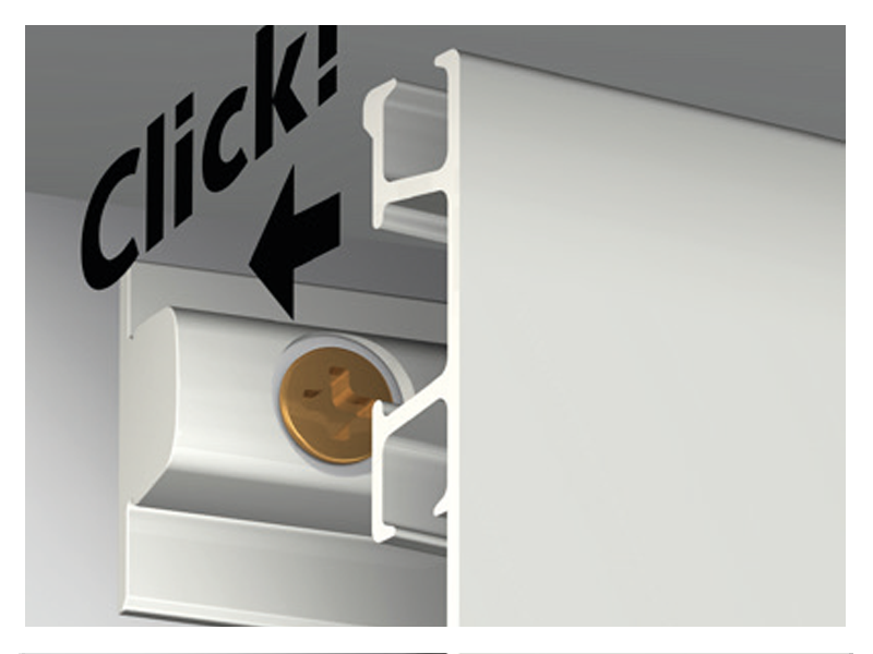 Click Rail Pro ZÁVESNÝ SYSTÉM 200 - 300 cm - kartáčovaný hliník – Obrázok 13