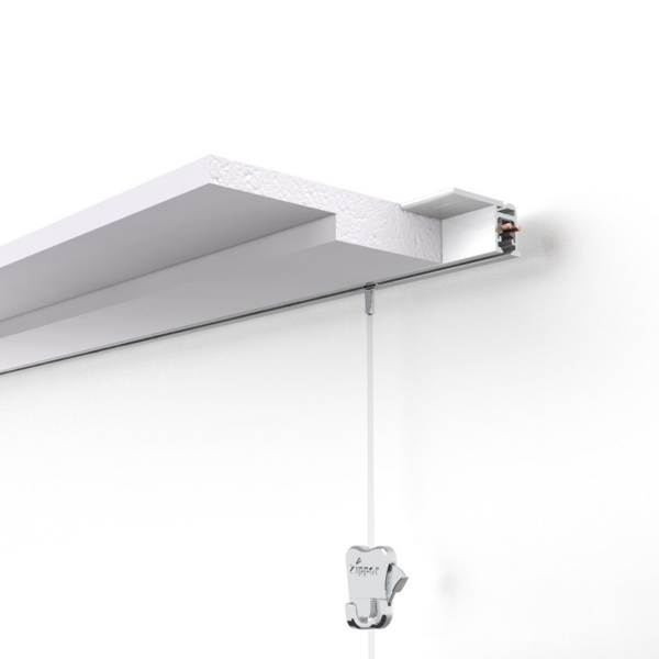 Zavesný systém s osvetlením | STAS MULTIRAIL FLAT | 200-300cm – Obrázok 2