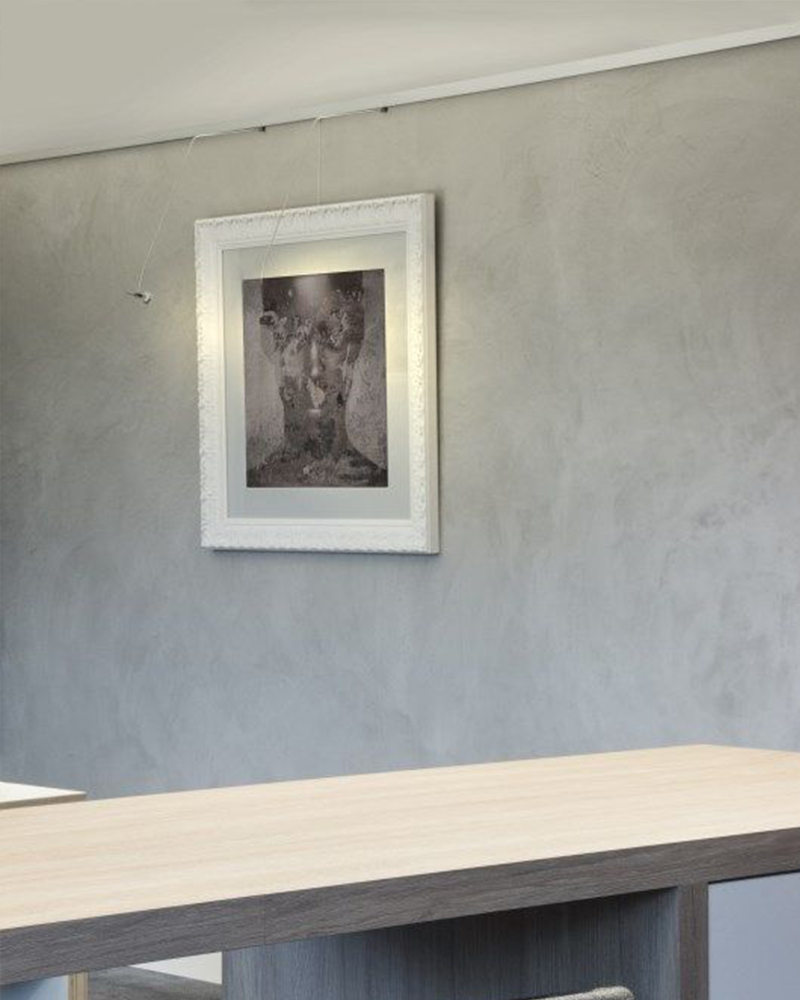 STAS multirail max závesný SYSTÉM S OSVETLENÍM 200 - 300 cm - biely – Obrázok 8